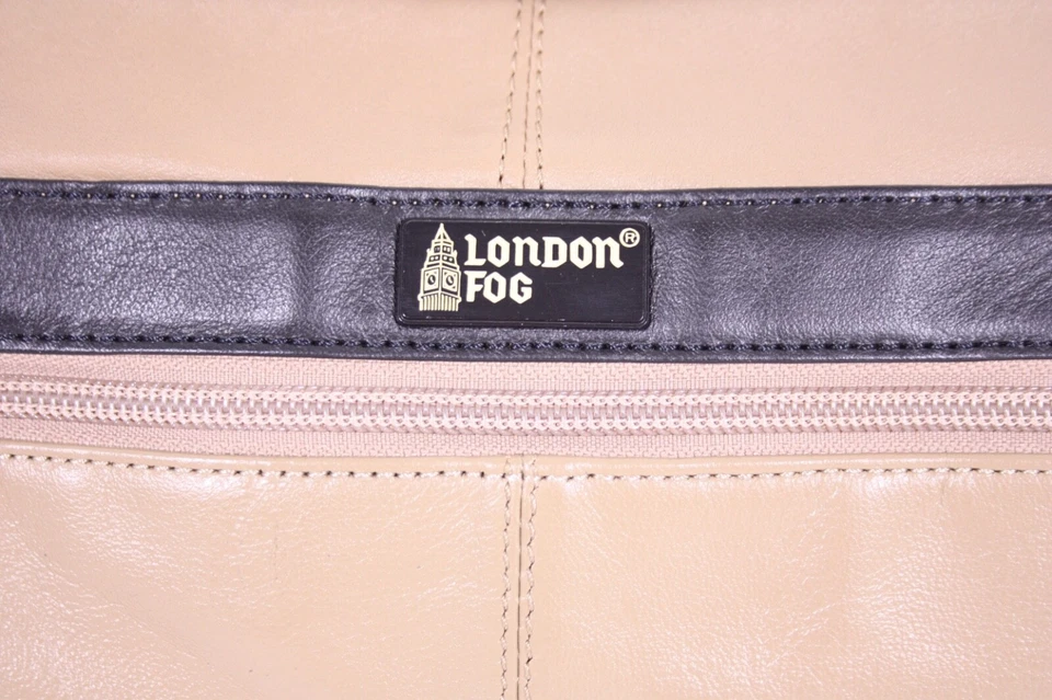 Equipaje London Niebla Cuero Napa De Colección Corea Legal Tamaño Cremallera 16x10 Cartera Estuche Foto 3 de 4