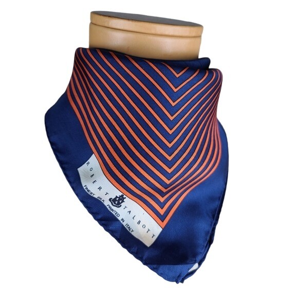 Robert Talbott Patterned Silk Scarf - image 1