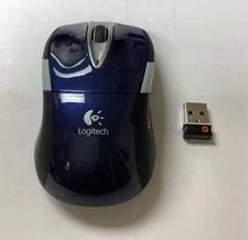 Logitech M525 Wireless Mouse, Blue