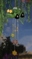 Solar Windspiel Crazy Car Solarleuchte Deko Garten Terrasse Balkon 14917