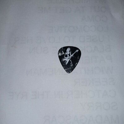 Michael Schenker Group MSG Ufo Ex Scorpions Signature 2019 Tour RaRe GUITAR PICK