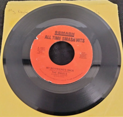THE ANGELS - MY BOYFRIEND'S BACK / I ADORE HIM 7'' SINGLE SMASH RECORDS JUKEBOX