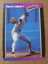 1989 Donruss San Diego Padres Baseball Card #465 Dave Leiper