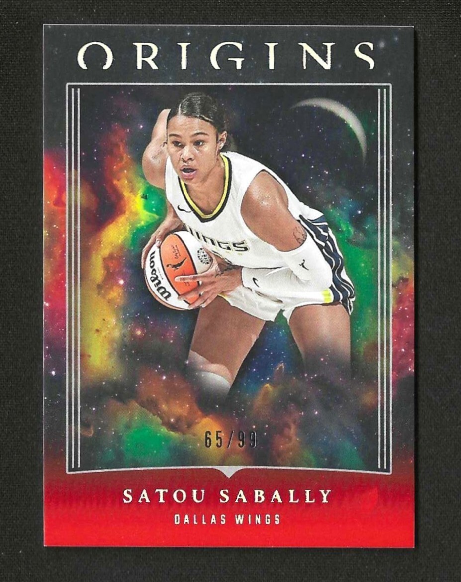 2024 WNBA PANINI ORIGINS * RED PRIZM * SATOU SABALLY * # 65/99 DALLAS WINGS