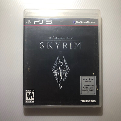 Skyrim Sur PS3 - Complet (boîtier, Notice) - Bon état - Sony PlayStation 3
