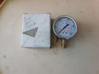 #ad MI TM 3 8quot;NPT LIQUID FILLED 2.5quot; BOTTOM MOUNT 5000PSI PRESSURE GAUGE #22 0210 $64.28