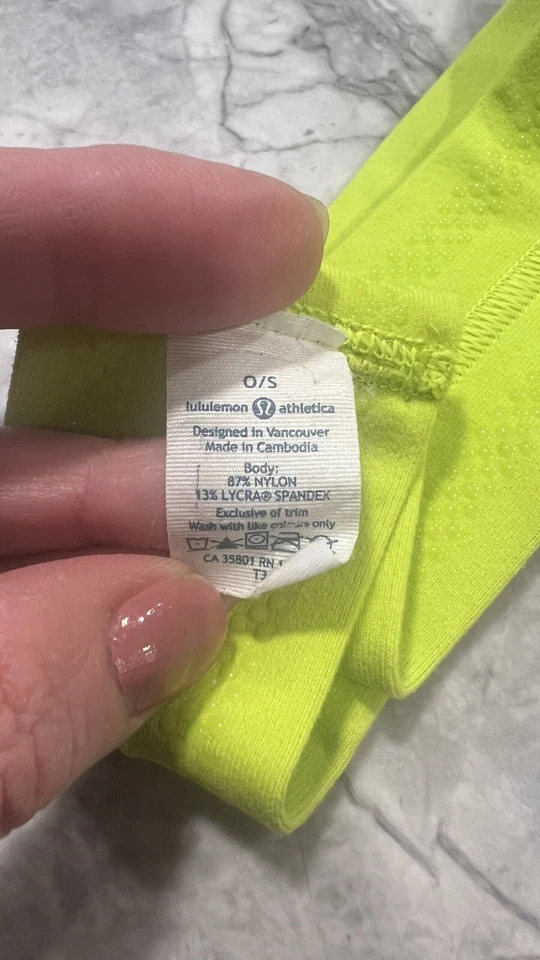 Women Lululemon Yellow Headband One Size - Image 3 of 3