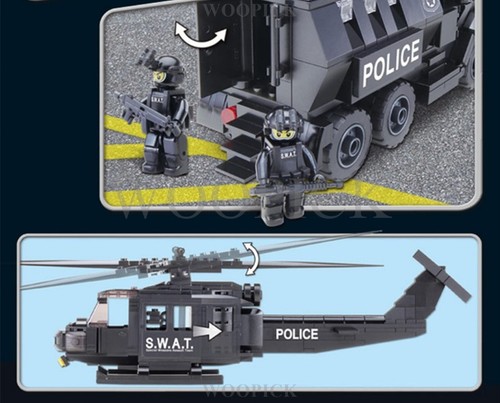 Oxford 2024 Town Swat Team MOBILE STRIKE FORCE Brick Block Figure 528pcs ST33353 - Picture 4 of 6