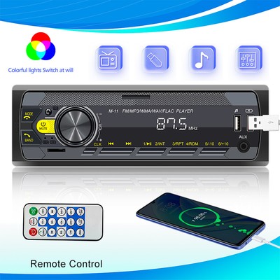 Einzelne 1Din Autoradio MP3 FM Player USB/AUX/TF Card Bluetooth Head Unit