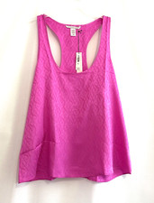 VICTORIA'S SECRET Tank Top Women's Size M Satin Racerback Pink