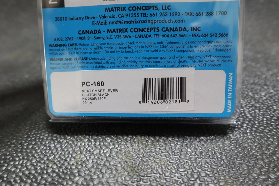 NEXT COMPONENTS PALANCA EMBRAGUE INTELIGENTE KAWASAKI KX250F/450F 09-14 PC-160 Foto 2 de 2