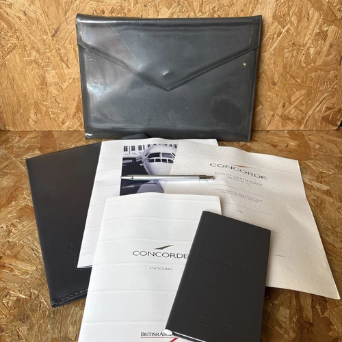 SEALED Concorde Flight Pack Stationary Folder Brochure Postcards Notebook Pen