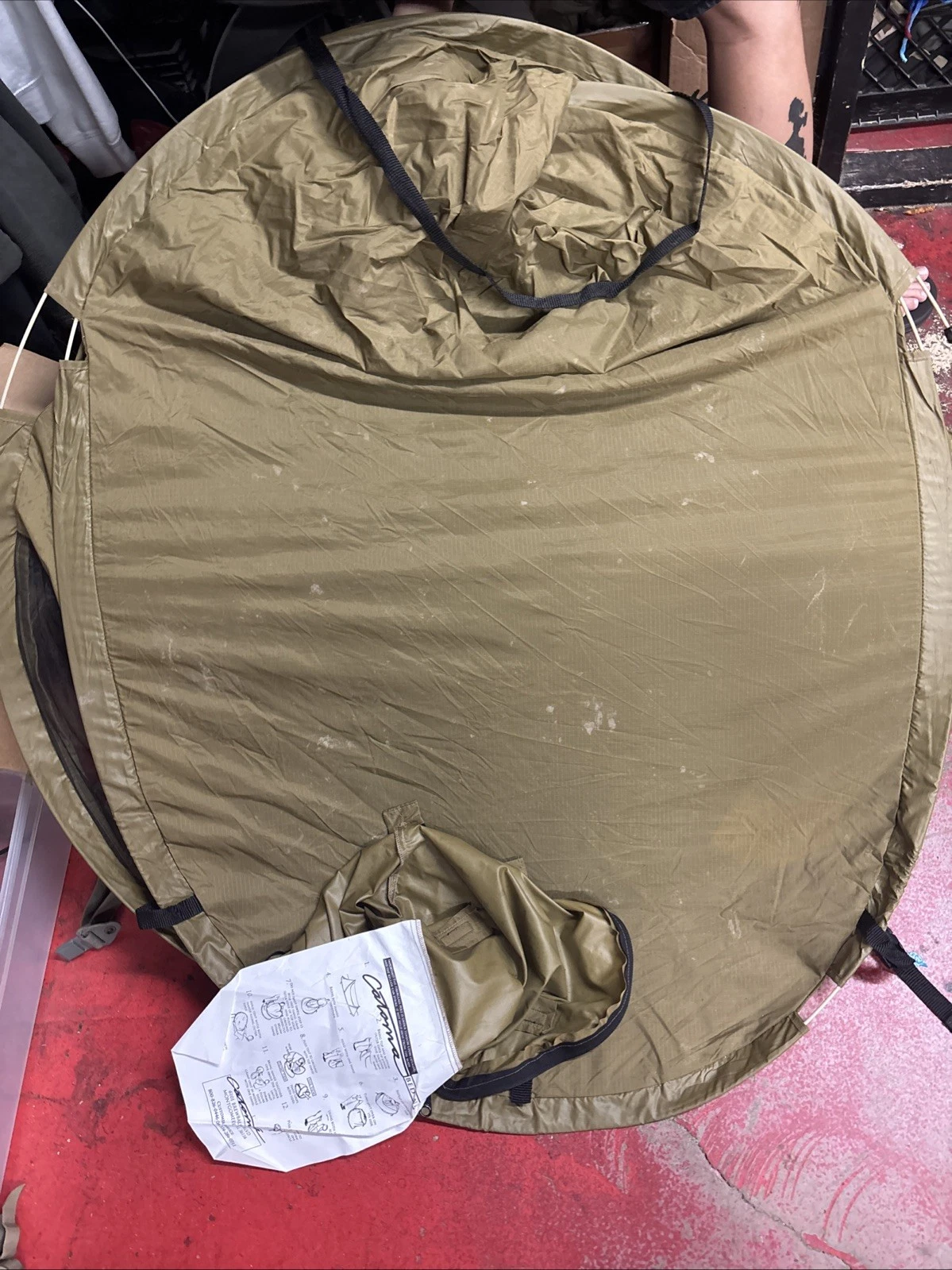 Catoma Burrow LTE Lightweight Tactical Pop-Up Bednet - Coyote