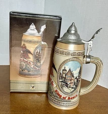 Anheuser Busch Budweiser Ltd Edition Lidded Beer Stein Bavarian Festival Box
