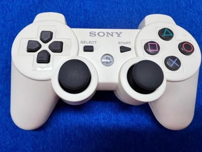 Sony PS3 DualShock 3 Wireless Controller   White OEM  Tested Clean