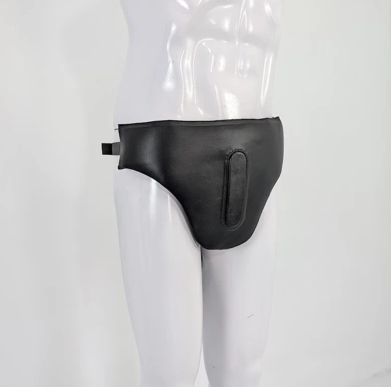 Darth Vader Inspired Leather Codpiece, Adjustable Cosplay Armor, Waist Armor - Image 2 of 4