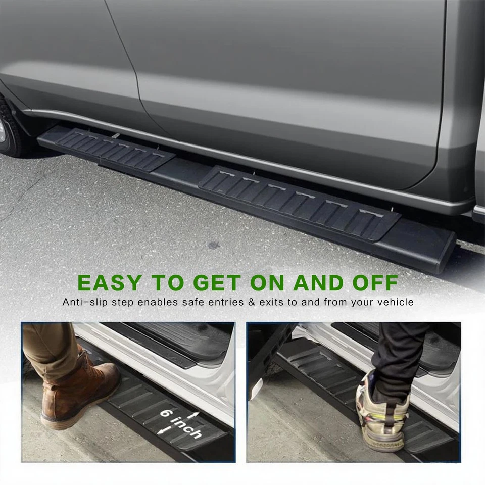 Running Boards for 15-26 Ford F-150 /17-26 Ford F-250 F-350 Super Duty Crew Cab Foto 4 de 4