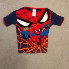 Vintage 2007 Marvel Amazing Spider-Man Graphic T-Shirt Youth XXL 12 Blue Red Y2K