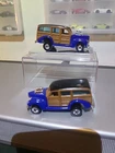 Lot Of 2 Vintage 1979 Hot Wheels 40's Woodie Blue Hi-Rackers.