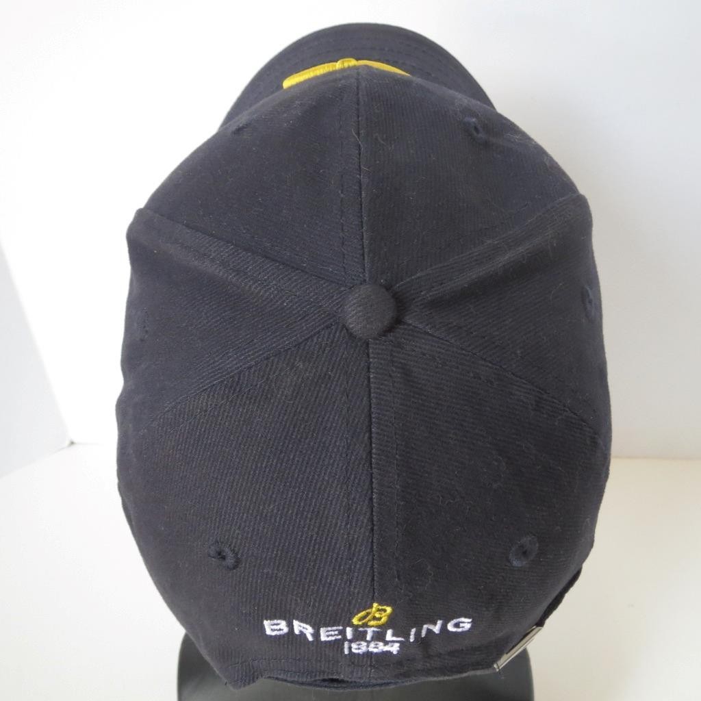 Breitling Watch Aviator Baseball Hat Navy Blue Ye… - image 4