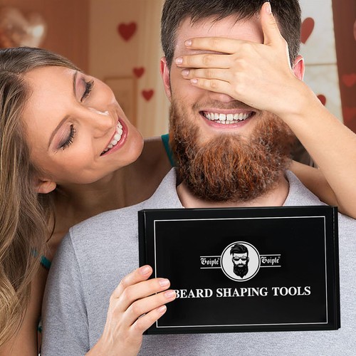 Beard Shaper for Men Shaping Tools - Gifts Template Black  - Picture 9 of 9