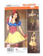 Simplicity Costume Pattern 1093 Misses 6-14 Corset Petticoat Skirt Cosplay UNCUT