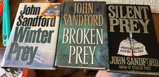 John Sandford Lot of 3 Winter Prey/Broken Prey ist Ed. /Silent Prey,  F4