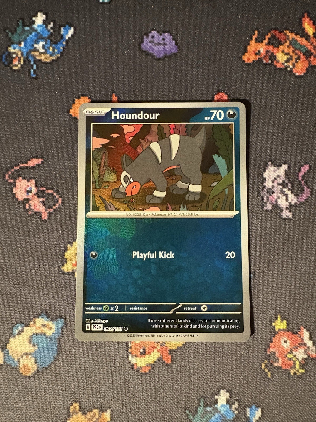 Pokémon Cards Houndour 062/131 Pokeball Reverse Holo Prismatic Evolutions- (NM)