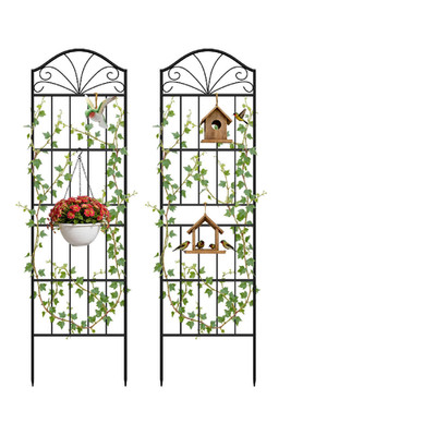 Voxor Metal Trellis For Climbing Plants Outdoor 70 19.7 Inch Tall Garden