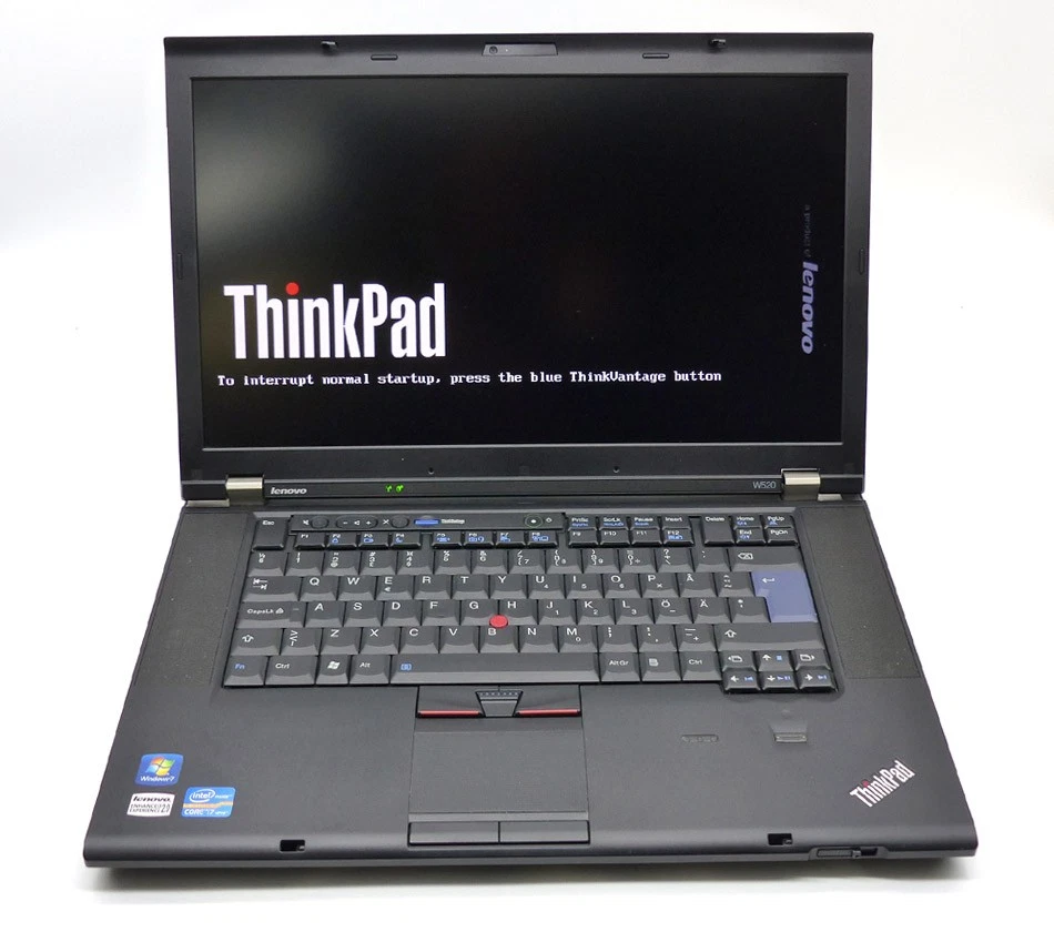 Lenovo Thinkpad W520 Core i7-2760QM 2,4 GHz 8GB 15" 1920x1080 DVD-RW 256gb - Bild 2 von 3