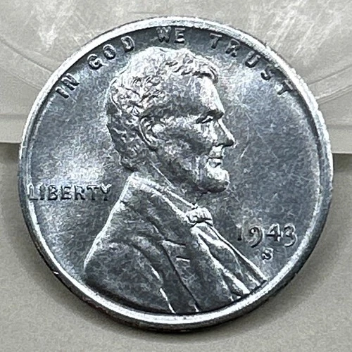1943-S Lincoln Wheat Steel Cent BU