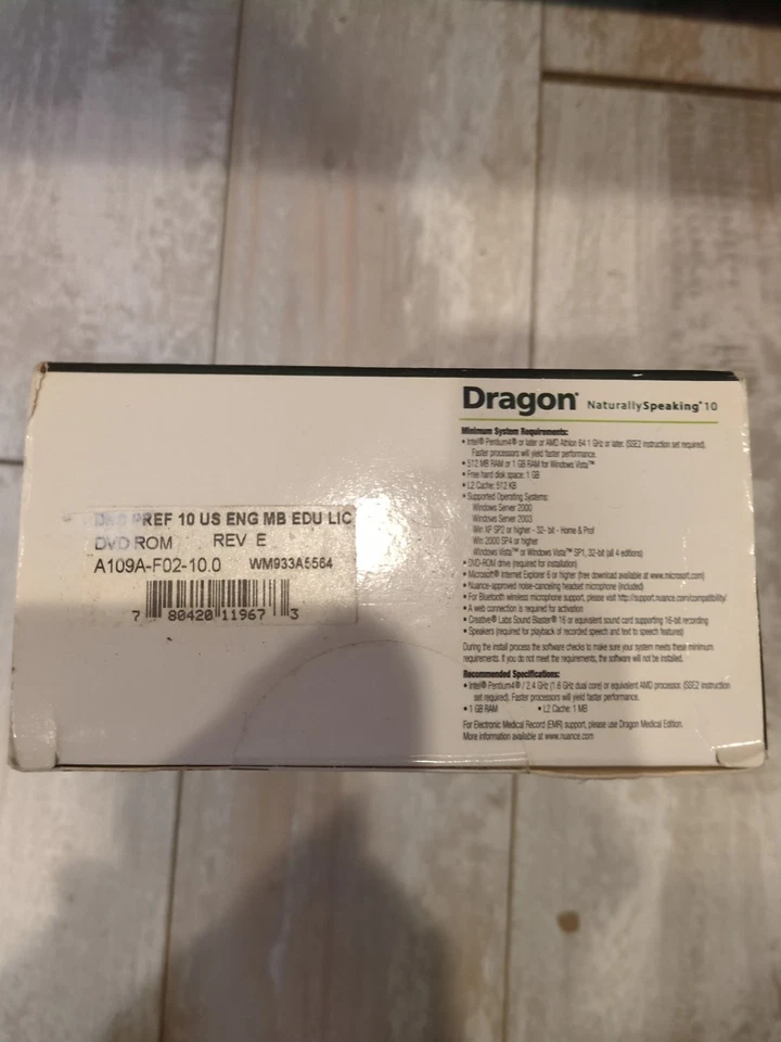 Dragon NaturallySpeaking 10 Preferred Speech Recognition Software with Headset - Image 3 of 3