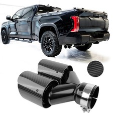 For Toyota Tundra 3 In Dual 4 Out Quad Exhaust Tip Pipe Muffler Carbon Fiber For Toyota Tundra 3 In Dual 4 Out Quad Exhaust Tip Pipe Muffler Carbon Fiber