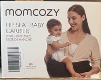 Momcozy Hip Seat Baby Carrier Multi-Carrying Positions Black 100% Polyester