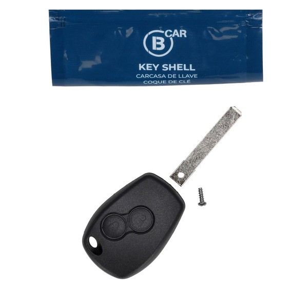 B CAR SchlüSselgehäUse + SchlüSselrohling FüR Renault Clio 3 Kangoo 2 Logan-image
