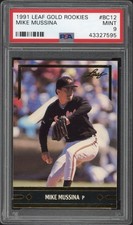 1991 Leaf Gold Rookies Mike Mussina Rookie #BC12 PSA 9 Mint HOF Orioles 