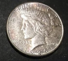 1926 S $1 Silver Peace Dollar - Toning - Bu-1a