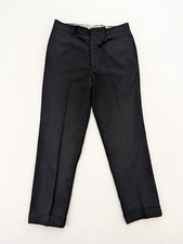 Vintage Men's Dress Pants Size 34x29 Sears Kings Road Perma Prest Black