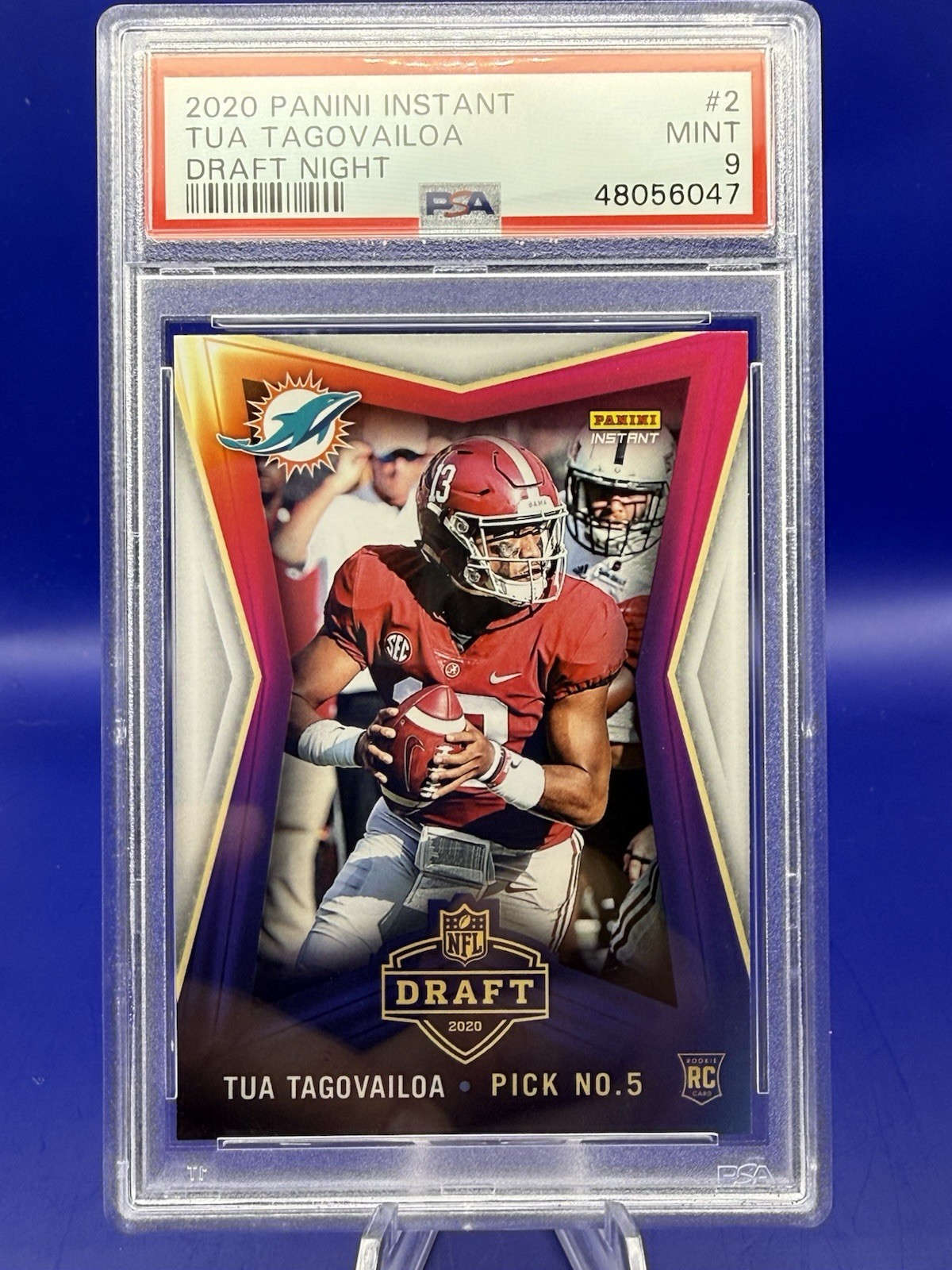 2020 Panini Instant NFL - Draft Night Tua Tagovailoa #2 /4063 (RC) MINT 9