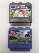 VTech V.Smile Smartridge Lot- Dora/Alphabet Park Tested Works