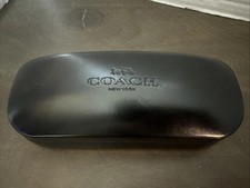 COACH New York Black Hard Clam Shell Eyeglasses Sunglasses Case