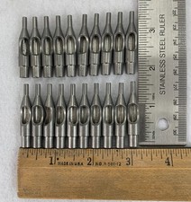 Stainless Steel Tattoo Round Shader Needle Tips New Old Stock Pack of 20