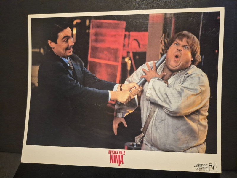 BEVERLY HILLS NINJA-CHRIS FARLEY 1987  Movie Lobby Card     *