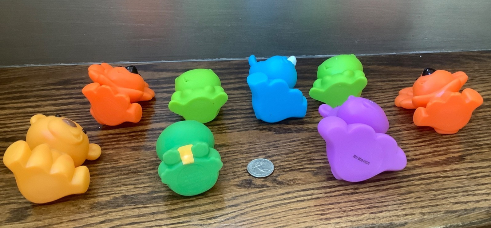 Infantino Rubber Animal Bath Tub Toys - (Mixed Lot of 8)