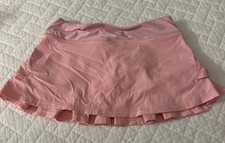 Girls Ivivva Light Pink Ruffle Skort With Drawstring Size 7