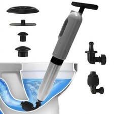 STQ06 High Pressure Toilet Plunger, Multi-Purpose Household Heavy Duty Toilet...