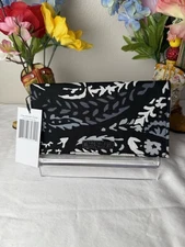 Vera Bradley Paisley Noir Checkbook Cover Retired Pattern NWT