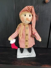 Primitive Christmas  snowman doll, Christmas doll, Christmas snowman