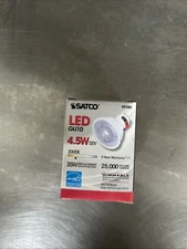 Satco S9380 4.5W =35W MR16 LED 40° Beam 3000K Warm White 120V Twist & Lock GU10