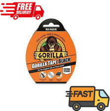 Gorilla Tape Black Extra Strong Tough Grip Water Resistant UV Durable 48mm x 11m